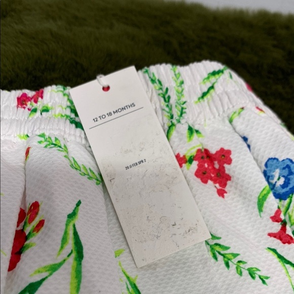 Janie and Jack Wildflower Print Floral Pique Pleated Skirt - Picture 10 of 10